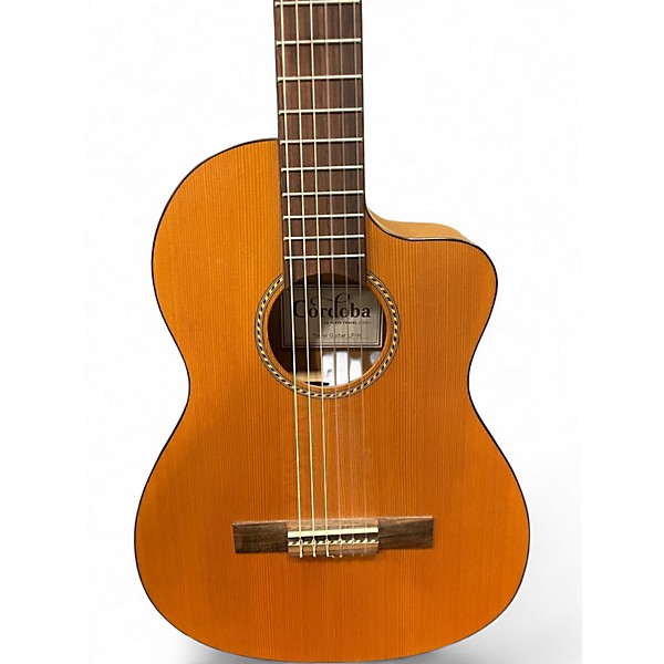 Used Cordoba La Playa Traveler Half-Size Nylon String Natural Classical Acoustic Electric Guitar