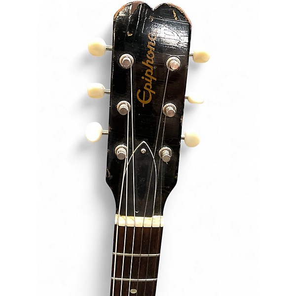 Vintage 1960s Epiphone Olympic Sunburst Solid Body Electric Guitar