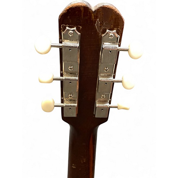 Vintage 1960s Epiphone Olympic Sunburst Solid Body Electric Guitar