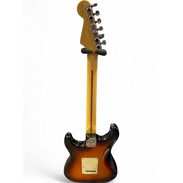 Used 2000s Fender American Deluxe Stratocaster 3 Color Sunburst Solid Body Electric Guitar