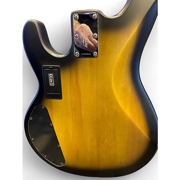 Used Sterling by Music Man StingRay 34 HH Spalted Maple Electric Bass Guitar