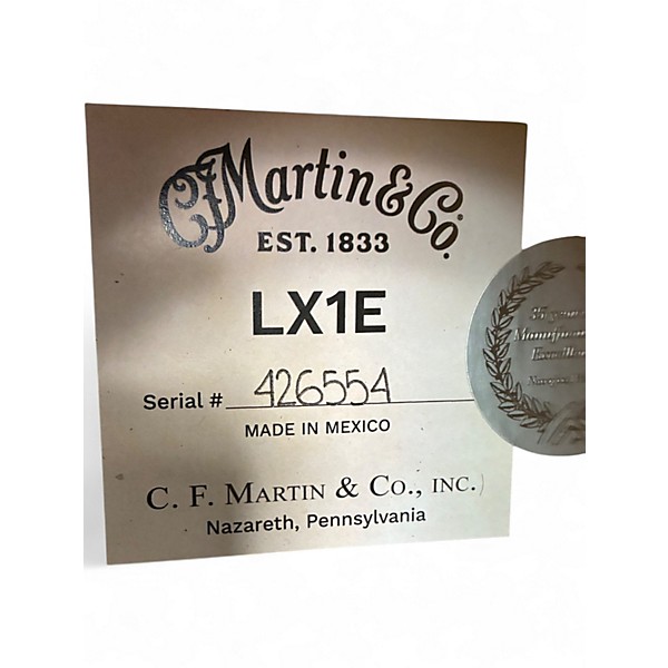 Used Martin LX1E Natural Acoustic Electric Guitar