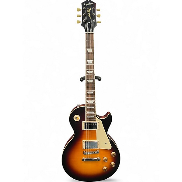 Used 2023 Epiphone 1959 Les Paul Standard Outfit Aged Dark Burst Solid Body Electric Guitar