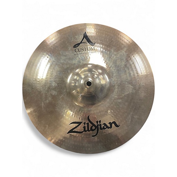 Used Zildjian 14in A Custom Hi Hat Pair Cymbal