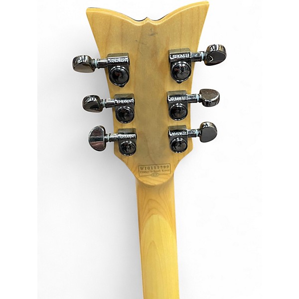 Used Schecter Guitar Research Damien Elite Solo Trans Black Solid Body Electric Guitar