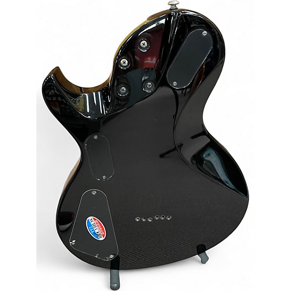 Used Schecter Guitar Research Damien Elite Solo Trans Black Solid Body Electric Guitar