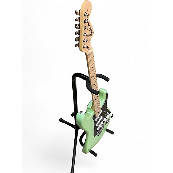 Used Fender American Performer Stratocaster SSS Green Solid Body Electric Guitar