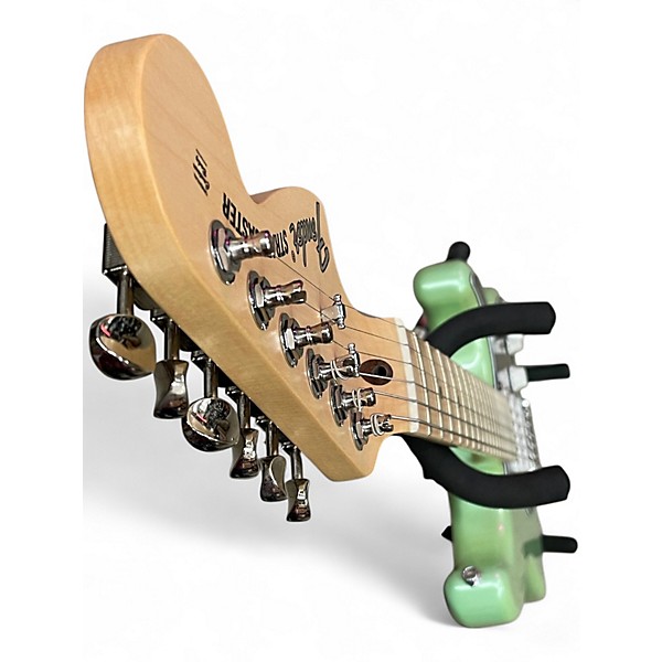 Used Fender American Performer Stratocaster SSS Green Solid Body Electric Guitar