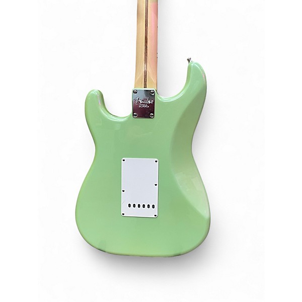 Used Fender American Performer Stratocaster SSS Green Solid Body Electric Guitar