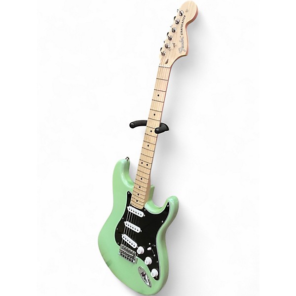 Used Fender American Performer Stratocaster SSS Green Solid Body Electric Guitar