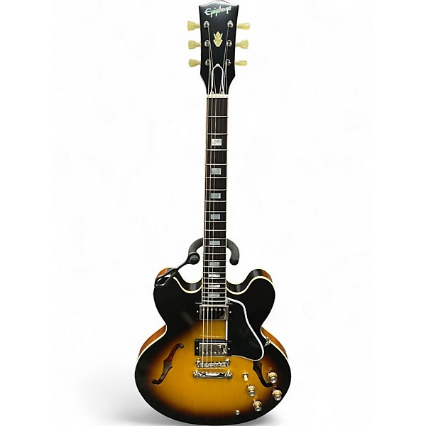 Used Epiphone 1962 ES-335 Reissue Vintage Burst Hollow Body Electric Guitar