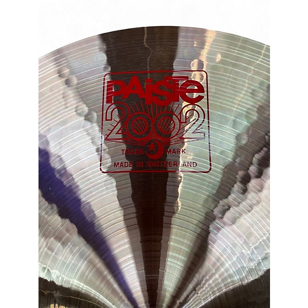 Used Paiste 18in 2002 Crash Cymbal