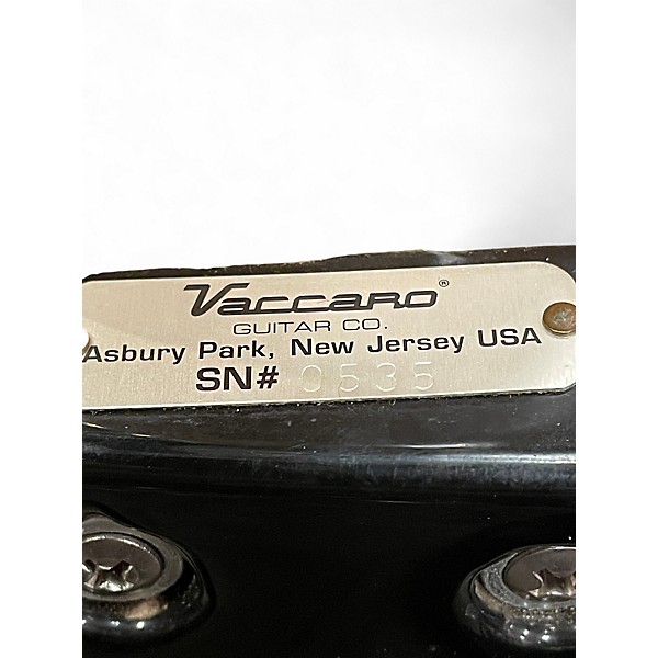Used Vaccaro GENERATOR X ORIGINAL VERSION Black Solid Body Electric Guitar
