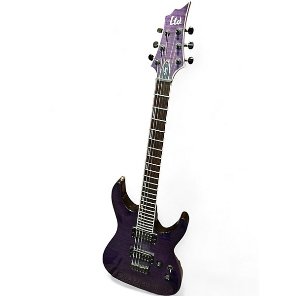 Used ESP LTD H200 Trans Purple Solid Body Electric Guitar