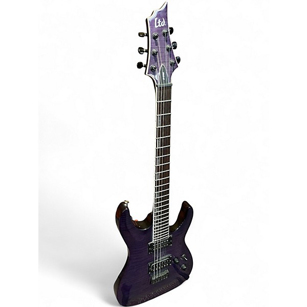 Used ESP LTD H200 Trans Purple Solid Body Electric Guitar