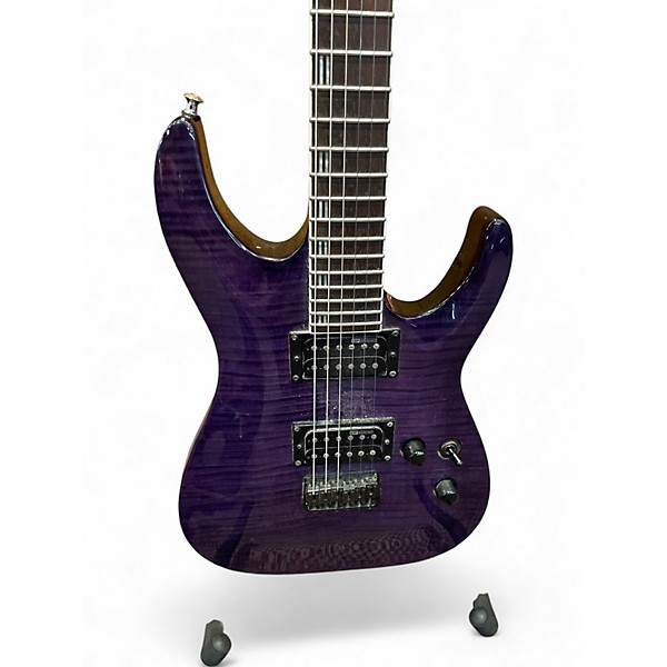 Used ESP LTD H200 Trans Purple Solid Body Electric Guitar