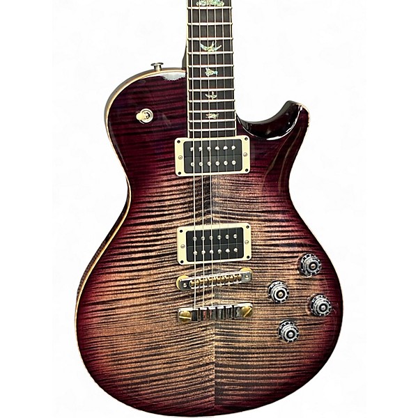 Used 2022 PRS Wood Library McCarty 594 Singlecut 10 Top Charcoal Purple Burst Solid Body Electric Guitar