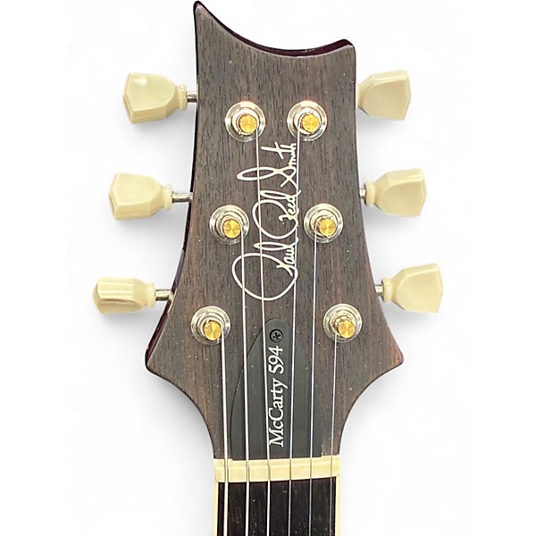 Used 2022 PRS Wood Library McCarty 594 Singlecut 10 Top Charcoal Purple Burst Solid Body Electric Guitar