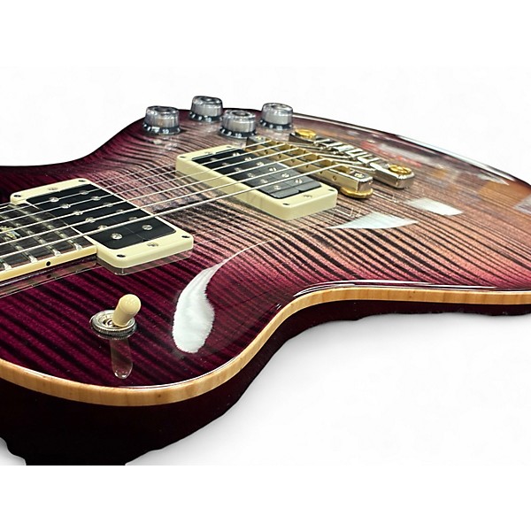 Used 2022 PRS Wood Library McCarty 594 Singlecut 10 Top Charcoal Purple Burst Solid Body Electric Guitar
