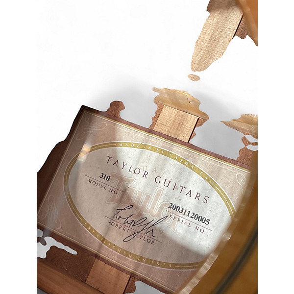 Used Taylor 310 Natural Acoustic Guitar