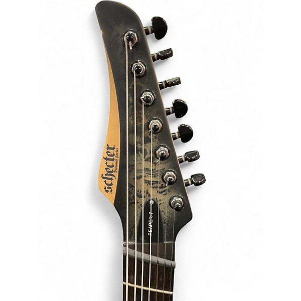 Used Schecter Guitar Research REAPER 7 NATURAL BURST Solid Body Electric Guitar