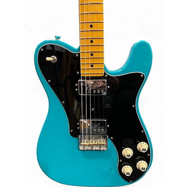 Used Fender Deluxe Telecaster miami blue Solid Body Electric Guitar