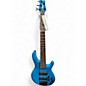 Used Cort C5 Deluxe Candy Blue Electric Bass Guitar