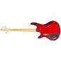 Used Ibanez GSR200 Crimson Red Trans Electric Bass Guitar