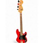 Used Squier Precision Bass Red Electric Bass Guitar thumbnail