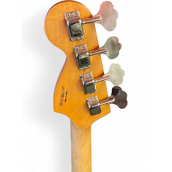 Used Squier Precision Bass Red Electric Bass Guitar