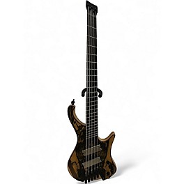 Used Ibanez EHB1675MS 5-String Multi-Scale Ergonomic Headless Natural Flat Electric Bass Guitar
