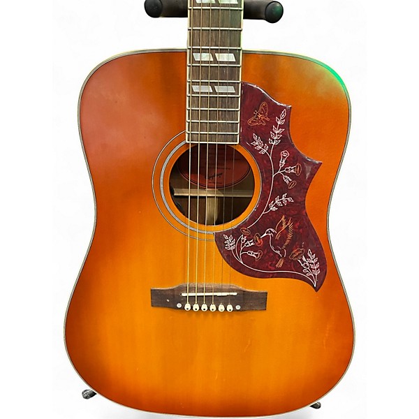 Used Epiphone Hummingbird ORANGE Acoustic Guitar