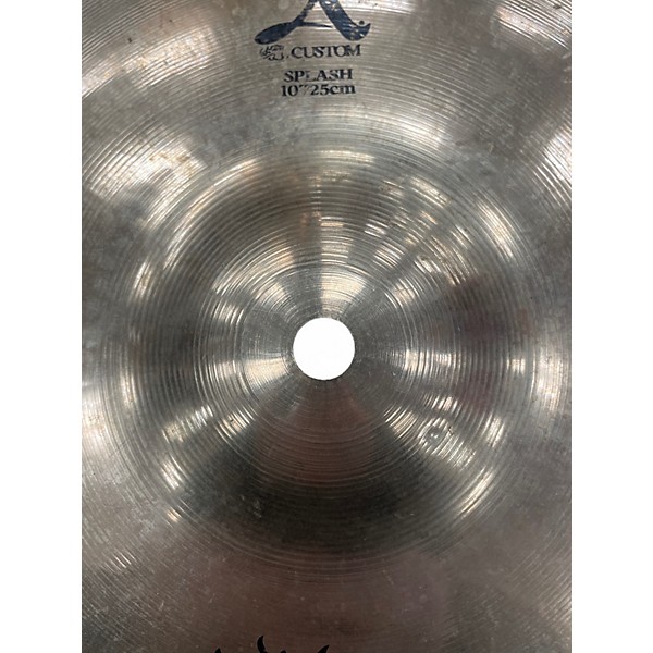 Used Zildjian 10in A Custom Splash Cymbal