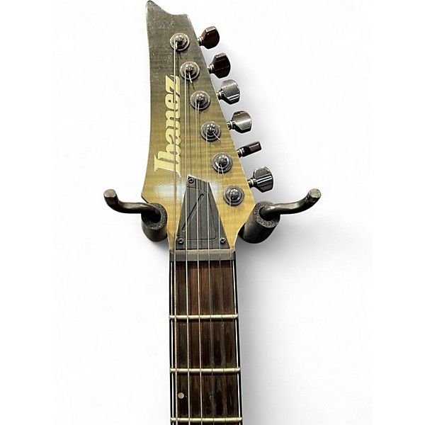 Used Ibanez S61AL Black and Silver Solid Body Electric Guitar