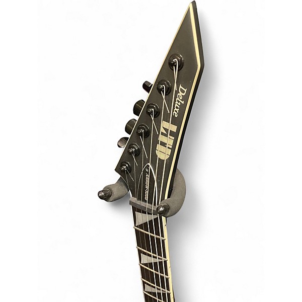 Used ESP LTD Arrow-1000 Left Handed Charcoal Metallic Satin Solid Body Electric Guitar