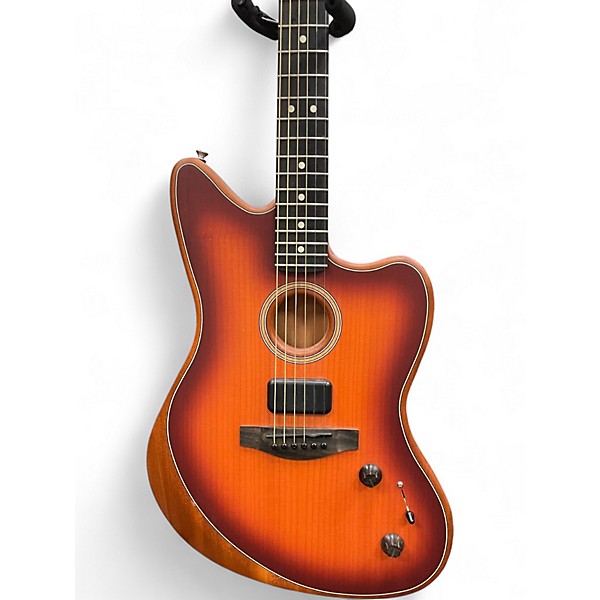 Used Fender AMERICAN ACOUSTASONIC JAZZMASTER Mahogany Acoustic Electric Guitar