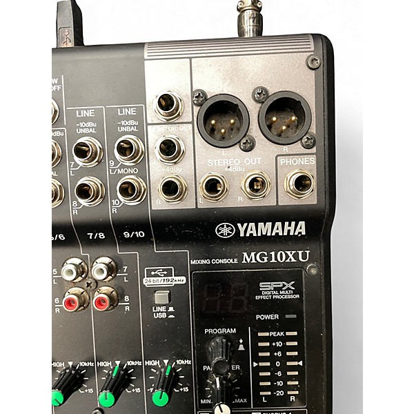 Used Yamaha MG10XU 10 Channel Mixer with Effects Unpowered Mixer
