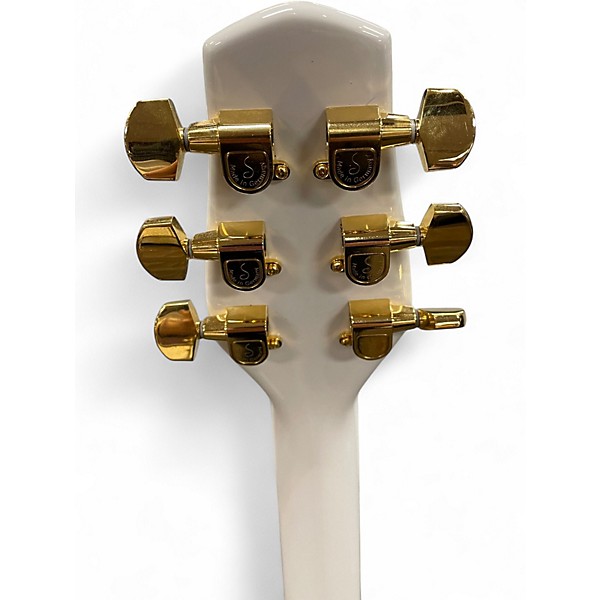 Used Ava Model 1 2019 Carbon Fiber White Hollow Body Electric Guitar