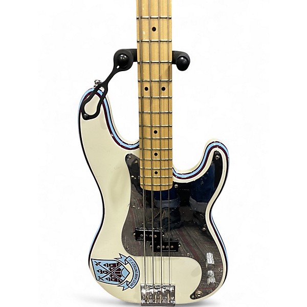Used Fender Steve Harris Signature Precision Bass WHITE Electric Bass Guitar