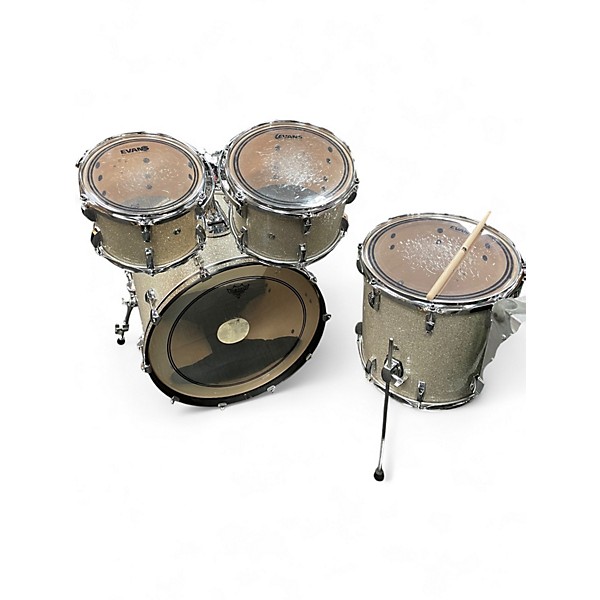 Used PRECISION DRUM CO 4 Piece 4 Piece Keller North American Maple Delmar Broken Glass Drum Kit
