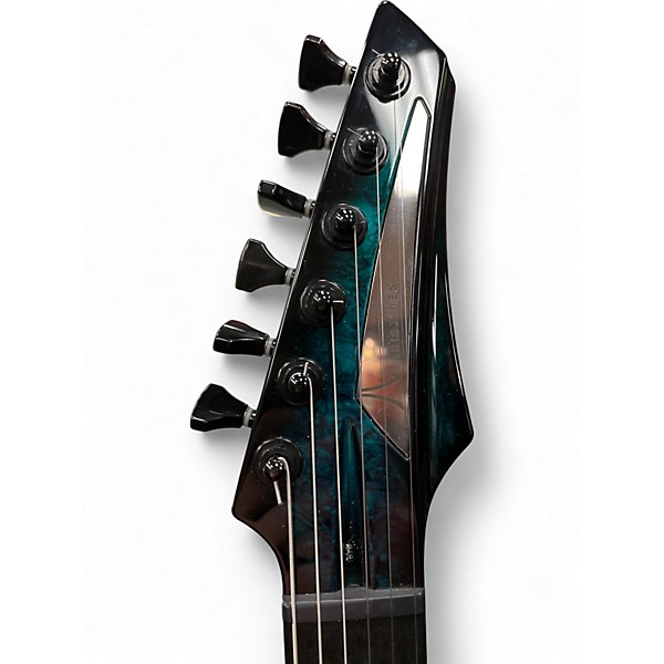 Used Aristides 060 TEAL MARBLE BURST Solid Body Electric Guitar