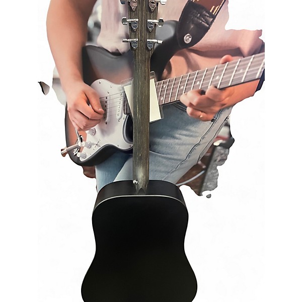 Used Martin DX Johnny Cash Black Acoustic Electric Guitar