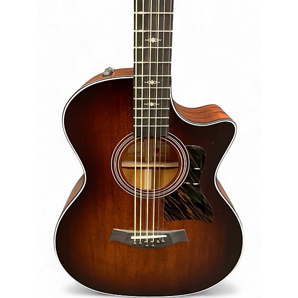 Used Taylor 324CE Baritone-8 Shaded Edge Burst Acoustic Electric Guitar