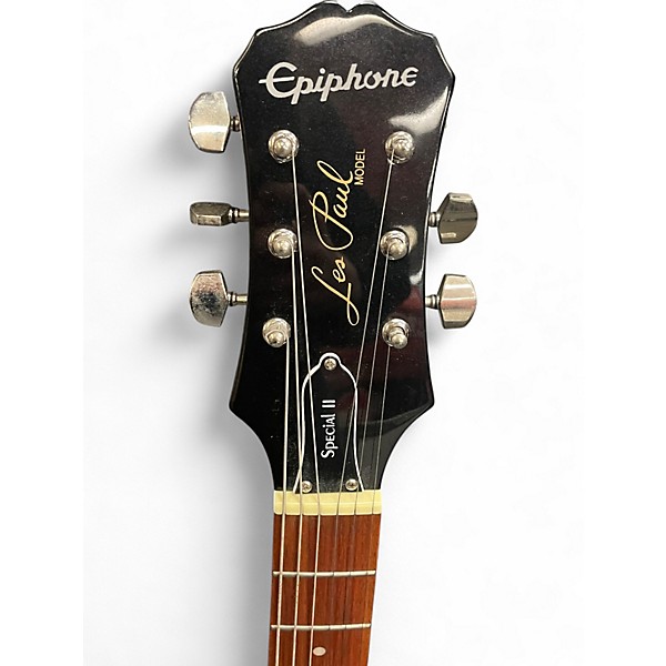 Used Epiphone Special II Trans Black Solid Body Electric Guitar