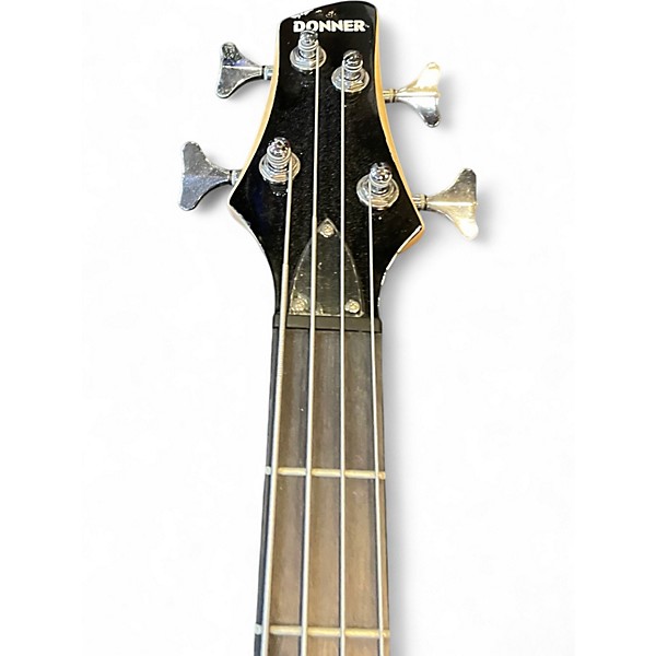 Used Donner Bass Guitar Red Electric Bass Guitar