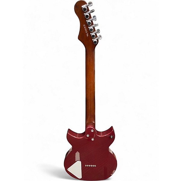 Used Harmony Rebel Burgundy Solid Body Electric Guitar