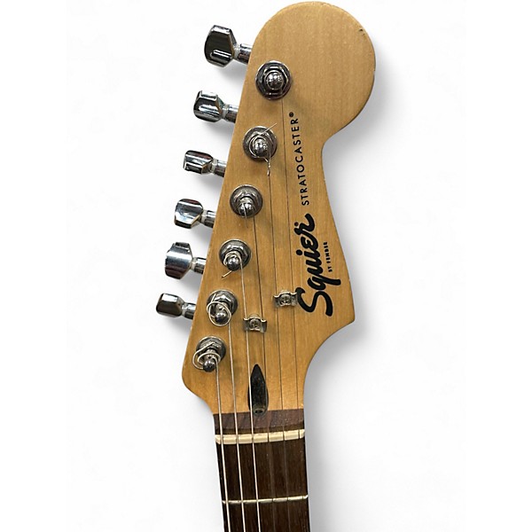 Used Squier Standard Stratocaster Surf Green Solid Body Electric Guitar