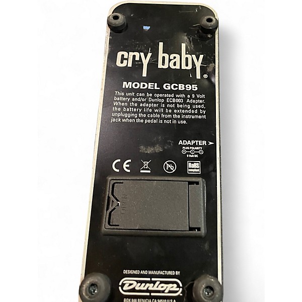 Used Dunlop GCB95 Original Crybaby Wah Effect Pedal