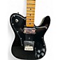 Used 2022 Squier Telecaster Custom Black Solid Body Electric Guitar