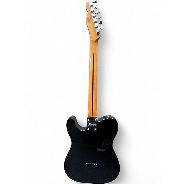 Used 2022 Squier Telecaster Custom Black Solid Body Electric Guitar